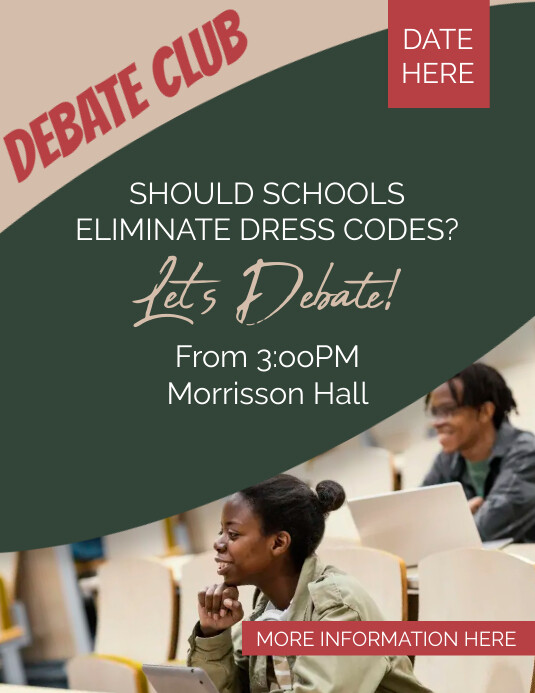 Debate Club Flyer Template | PosterMyWall