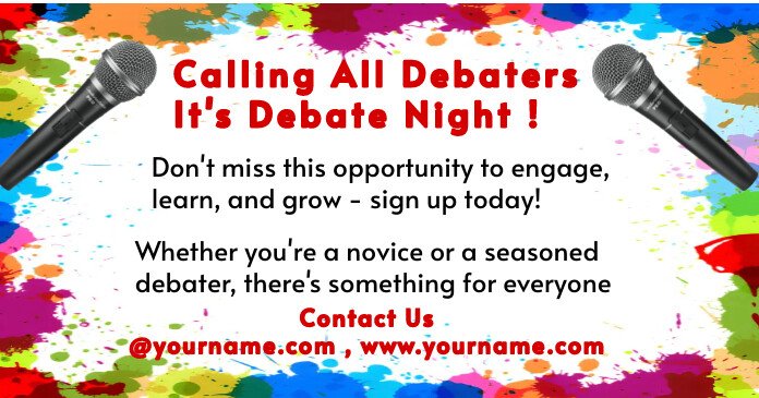 Debate Club Flyer Template | PosterMyWall