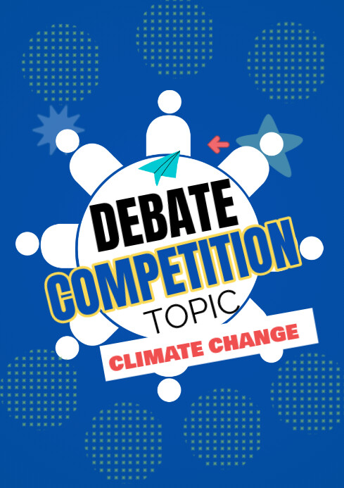 Debate competition A4 template | PosterMyWall