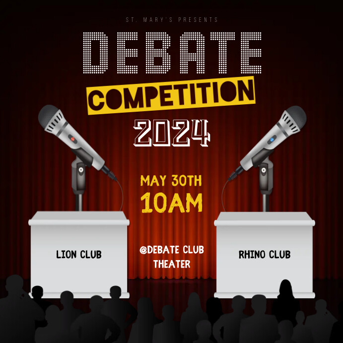 debate competition Template | PosterMyWall