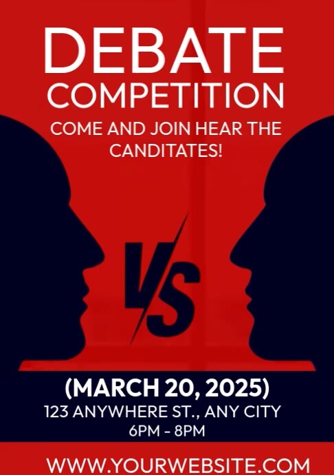 Debate Competition A4 template
