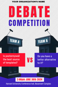 Debate Poster Template | PosterMyWall