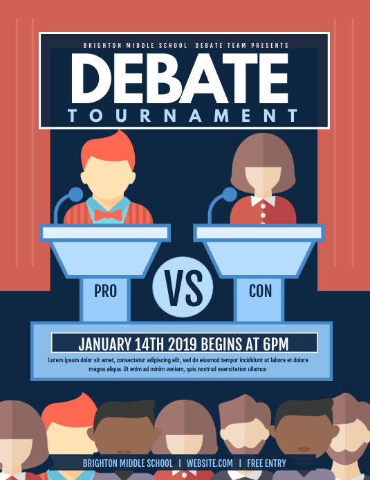 Debate Template PosterMyWall