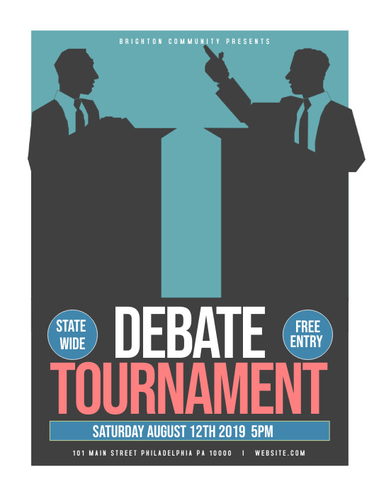 Debate Template PosterMyWall