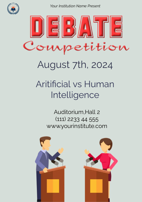 Debate Template | PosterMyWall