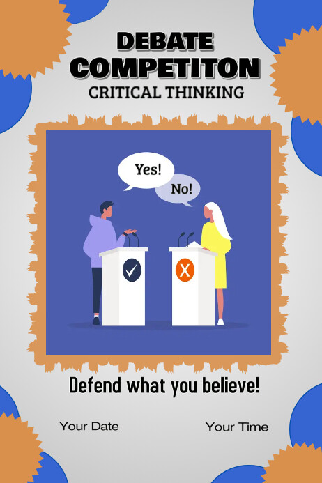 Debate Template | PosterMyWall