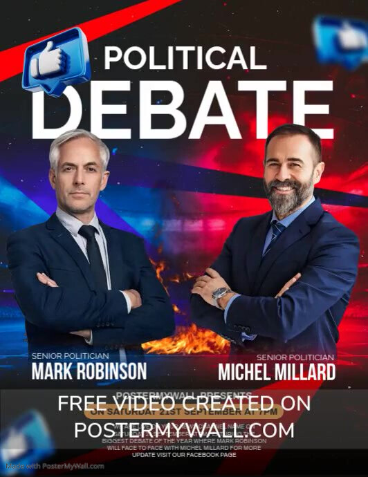 Debate Post Layout Debate flyer Template | PosterMyWall