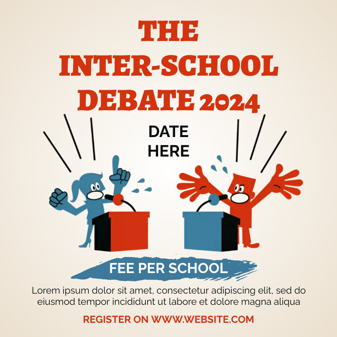 Debate Post Layout Copy of Debate IG post | PosterMyWall
