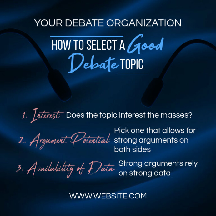 Debate Post Layout Debate IG post Template | PosterMyWall