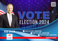 Debate Political Postcard template