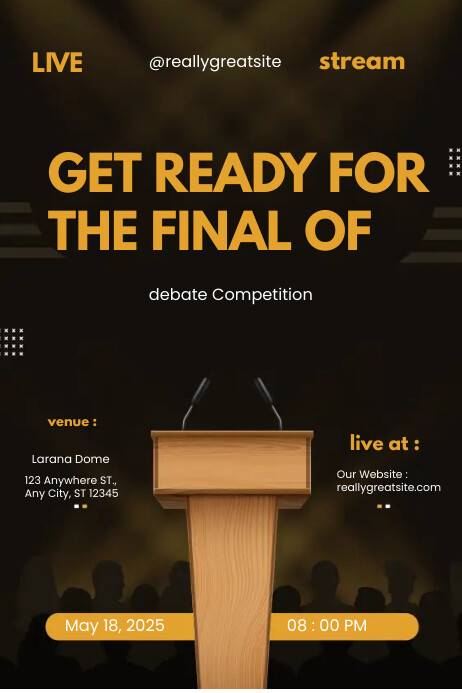 Debate Poster Template | PosterMyWall