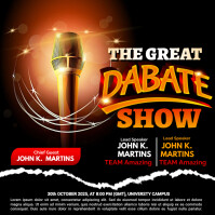 Debate Post Layout Debate Poster Template | PosterMyWall
