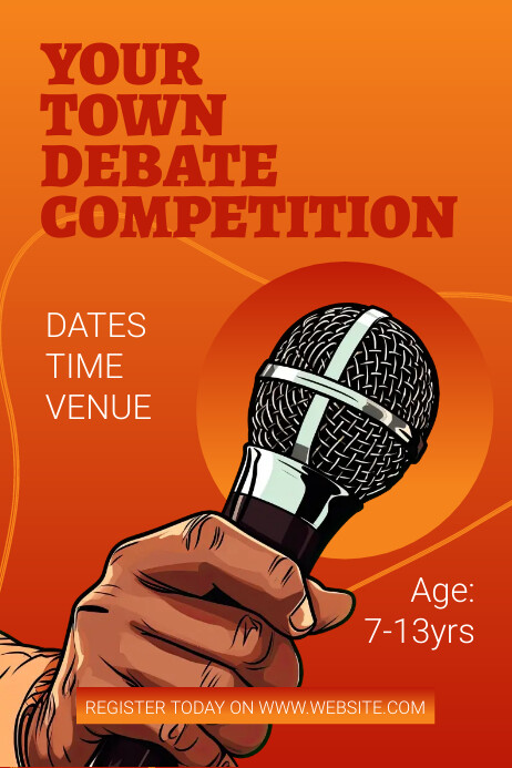 Debate Poster Template | PosterMyWall