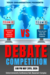 Debate Poster Template | PosterMyWall