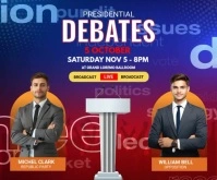 Debate social media template Large Rectangle