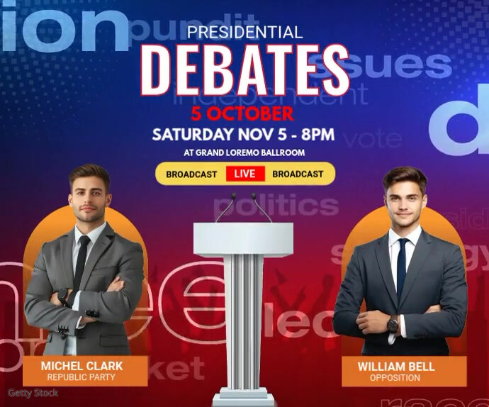 Layout Debate Debate social media template | PosterMyWall