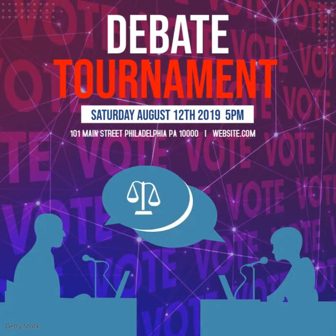 Debate Post Layout Debate social media template | PosterMyWall