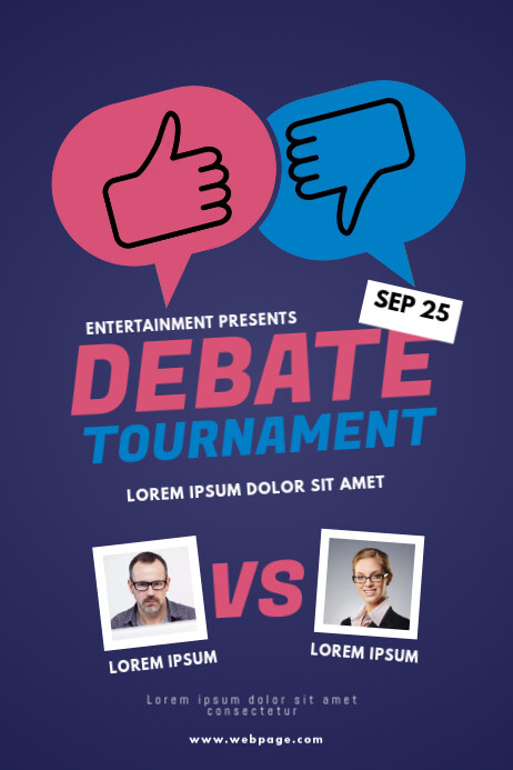 Debate tournament flyer template | PosterMyWall