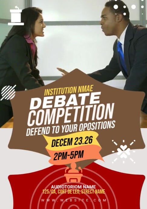 Debate Post Layout DebateTemplate | PosterMyWall
