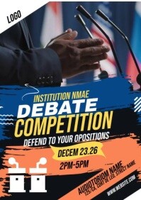 Debate Post Layout DebateTemplate | PosterMyWall