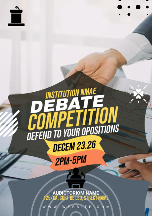 Debate Post Layout Copy of DebateTemplate | PosterMyWall