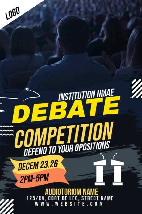 DebateTemplate | PosterMyWall
