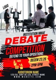 Debate Pattern Design DebateTemplate | PosterMyWall