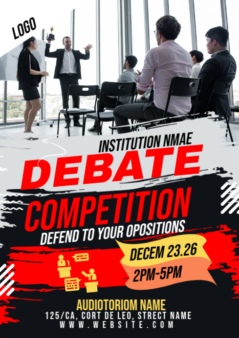 Debate Post Layout Copy of DebateTemplate | PosterMyWall