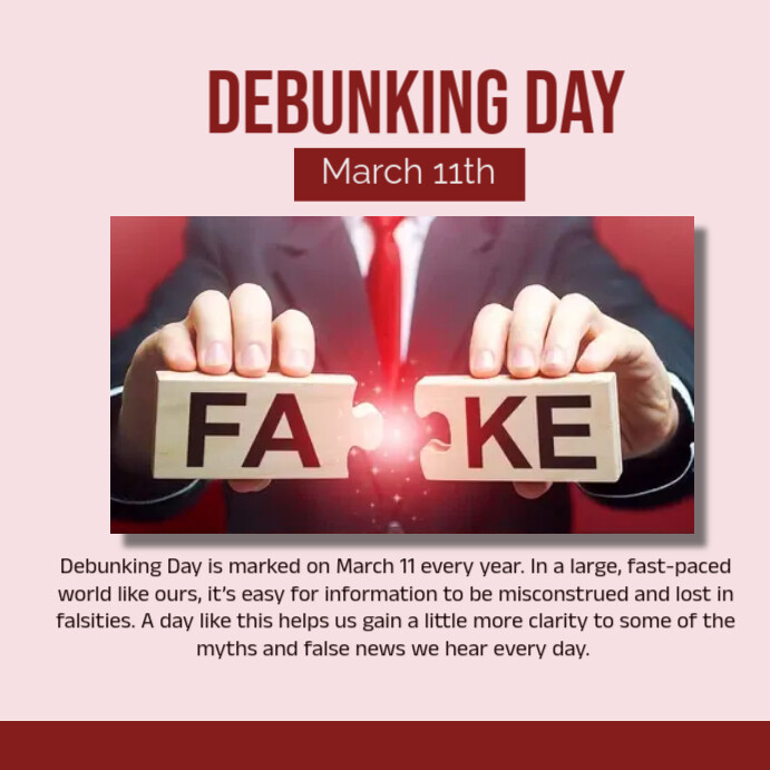 Deponking debunking day Template | PosterMyWall