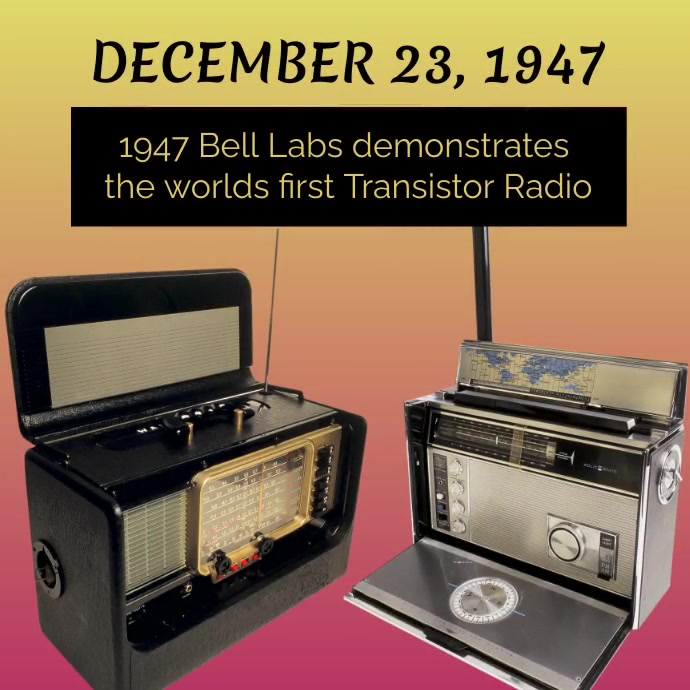 First Radio Reference First Transistor Radio