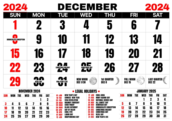 Copy of DECEMBER 2024 | PosterMyWall