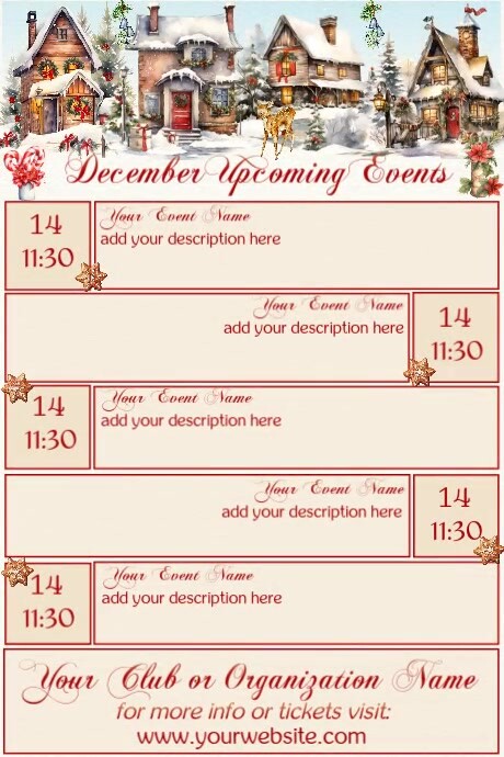 December Roster Calendar Plantilla de December Calendar by Paula | PosterMyWall