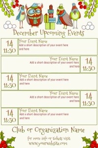 Joyful December Event Pinterest Graphic Template | PosterMyWall