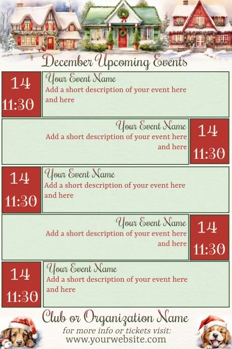 December Roster Calendar December Calendar by Paula Template | PosterMyWall