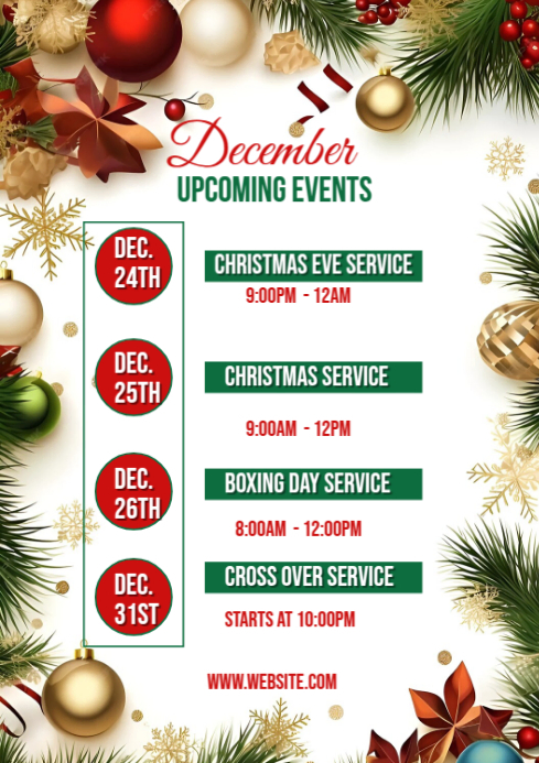 Copy of December calendar event | PosterMyWall
