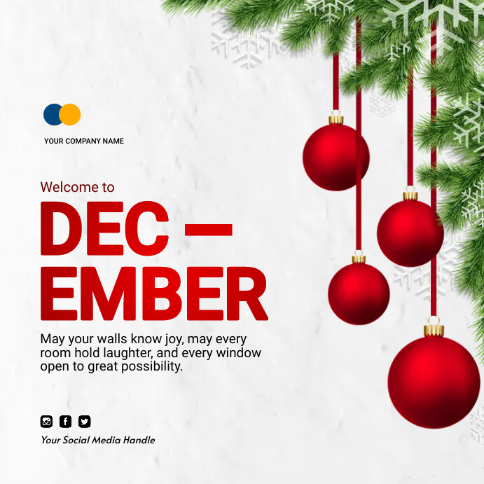 December Christmas Flyer Template | PosterMyWall