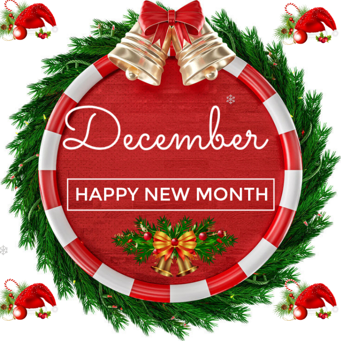 Simple December Design December Template | PosterMyWall