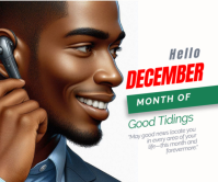 December Rettangolo grande template