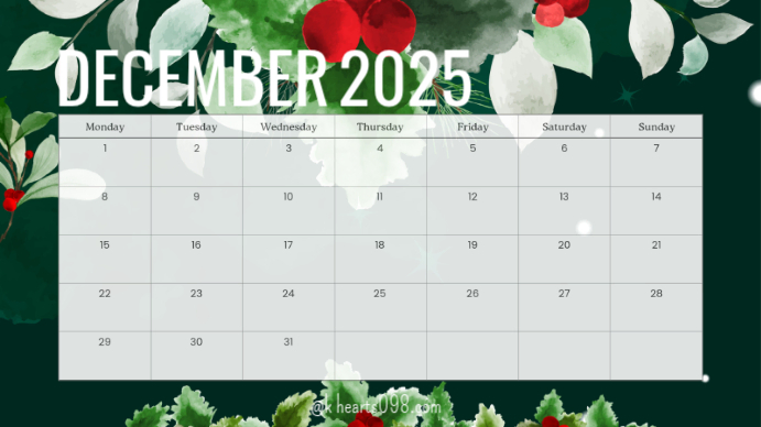 December Support Template December Template | PosterMyWall