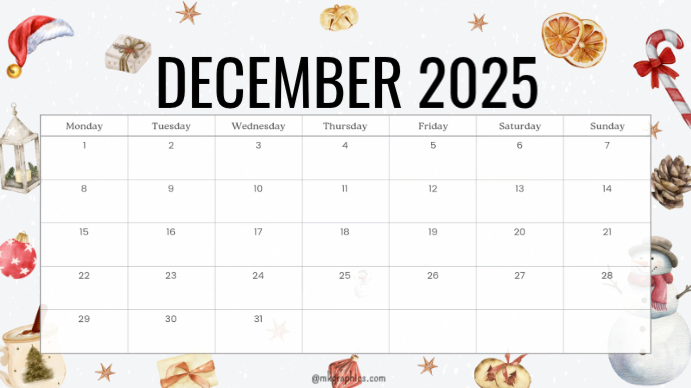 December Support Template Plantilla de December | PosterMyWall