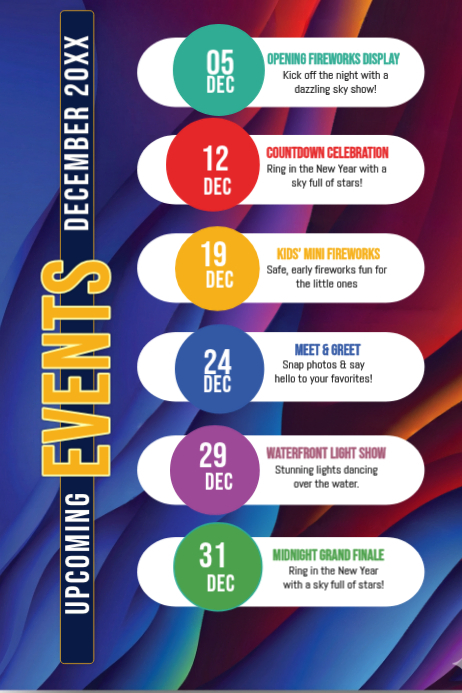 December Event Countdown Poster Template | PosterMyWall