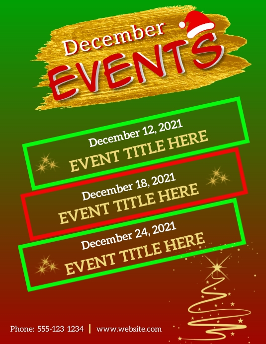 December events flyer Template | PosterMyWall