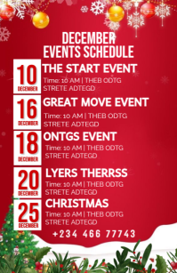DECEMBER EVENTS SCHEDULE Half Page Wide template