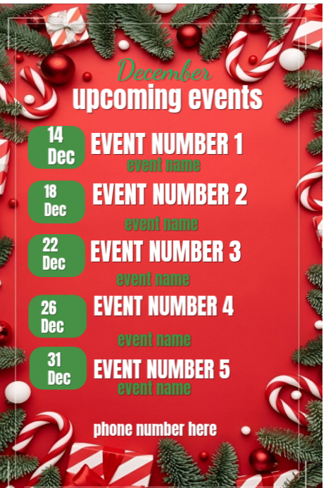 December Events Template | PosterMyWall