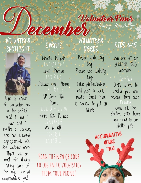 December Newsletter Humar Plantilla de December Flyer Newsletter Snow Winter Handout | PosterMyWall