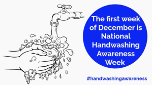 White DECEMBER handwashing Digitalt display Template