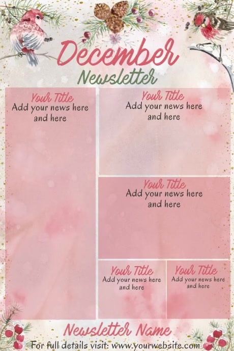 December Newsletter Intro Copy of December Newsletter Artistic Winter Scene | PosterMyWall