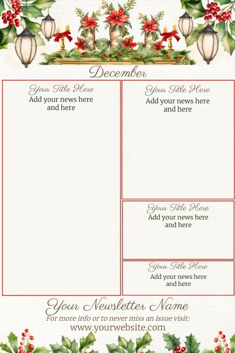 Copy of December Newsletter by Paula | PosterMyWall