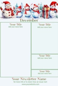 December Newsletter Paper December Newsletter by Paula Template | PosterMyWall