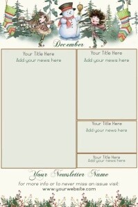 December Newsletter Paper December Newsletter by Paula Template | PosterMyWall